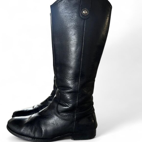 Black Authentic Frye Melissa Button Boots - Picture 1 of 6